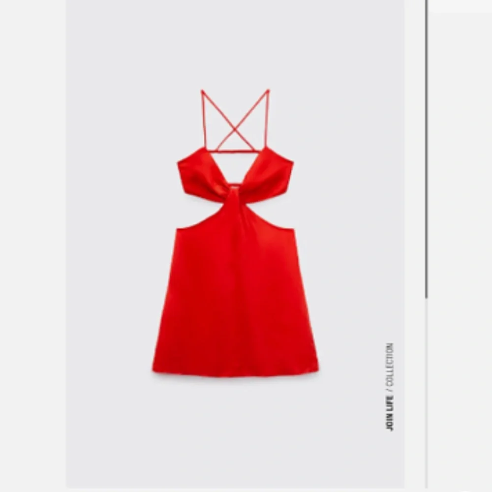 Zara knotted satin effect dress - Picture 7 of 10
